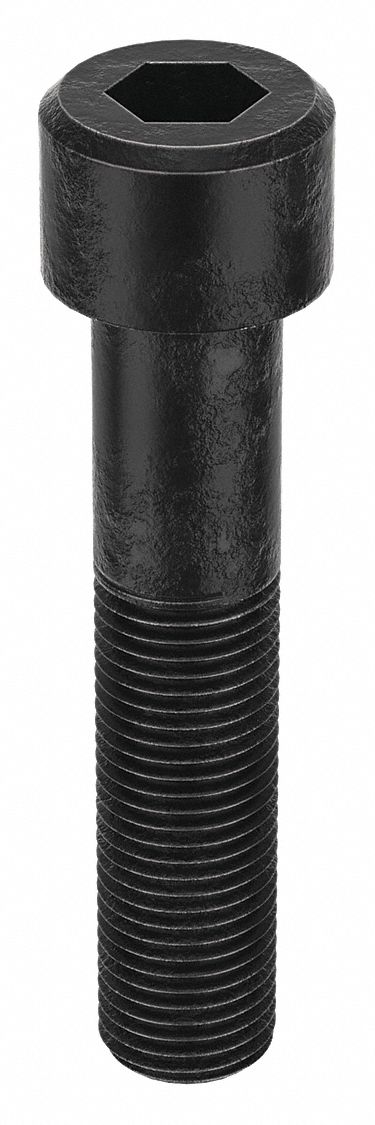 Socket Head Cap Screw: M33x3.50 Thread Size, 160 mm Lg, Std, Black Oxide, Alloy Steel, Class 12.9