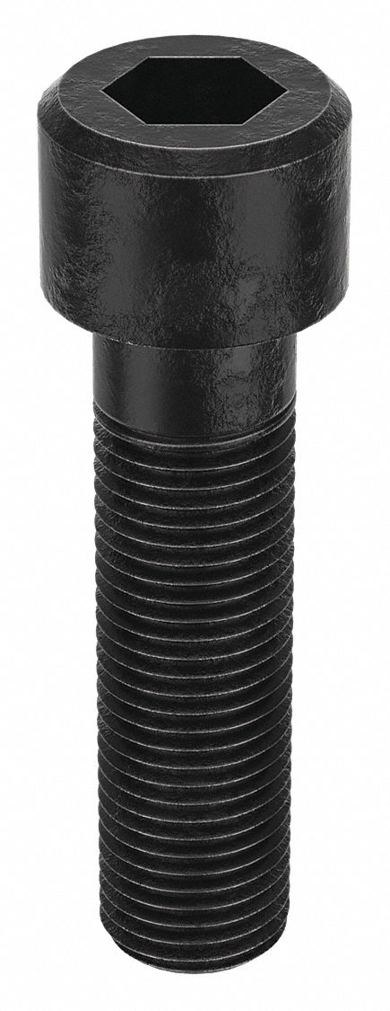 Socket Head Cap Screw: M42x4.50 Thread Size, 160 mm Lg, Std, Black Oxide, Alloy Steel, Class 12.9
