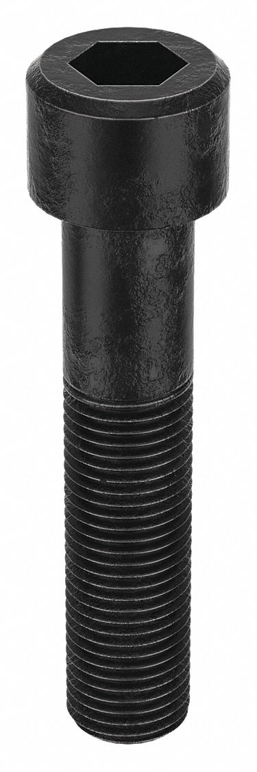 Socket Head Cap Screw: M42x4.50 Thread Size, 200 mm Lg, Std, Black Oxide, Alloy Steel, Class 12.9