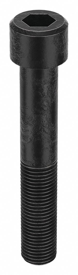 Socket Head Cap Screw: M42x4.50 Thread Size, 260 mm Lg, Std, Black Oxide, Alloy Steel, Class 12.9