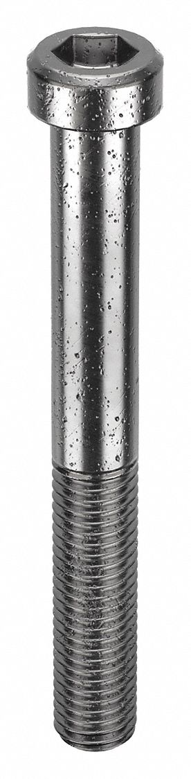 Socket Head Cap Screw: M12x1.75 Thread Size, 100 mm Lg, Low-Profile Std, Black Oxide, 25 PK