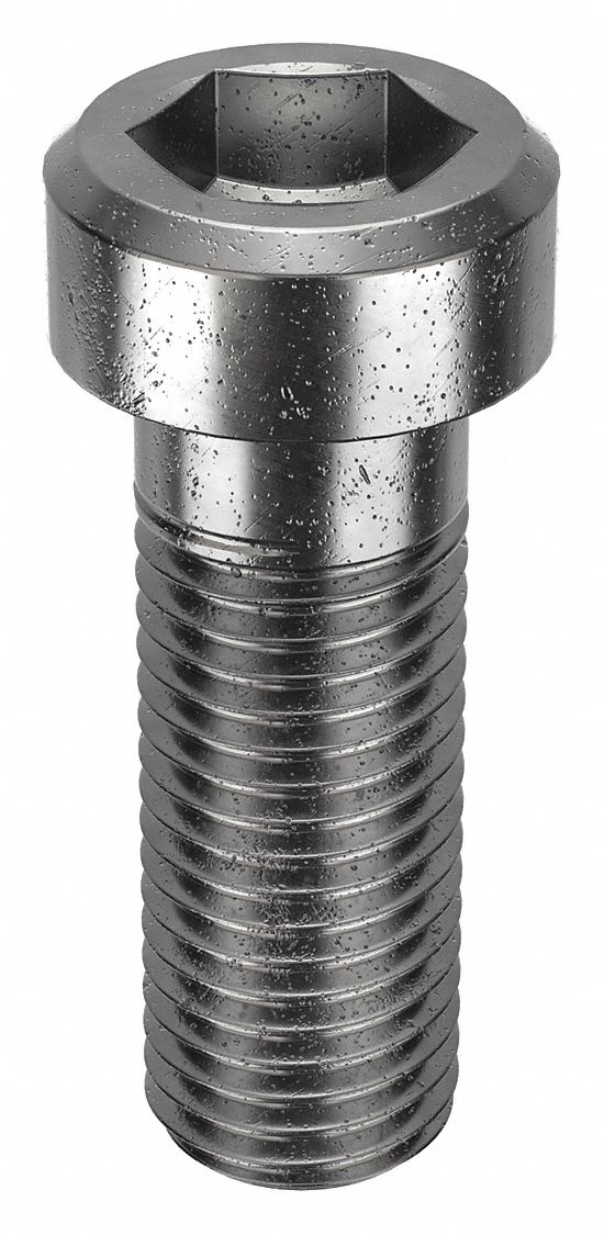 Socket Head Cap Screw: M16x2.00 Thread Size, 45 mm Lg, Low-Profile Std, Black Oxide, 25 PK