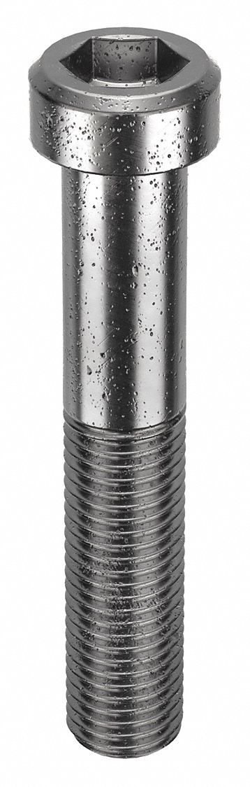 Socket Head Cap Screw: M16x2.00 Thread Size, 90 mm Lg, Low-Profile Std, Black Oxide, 10 PK
