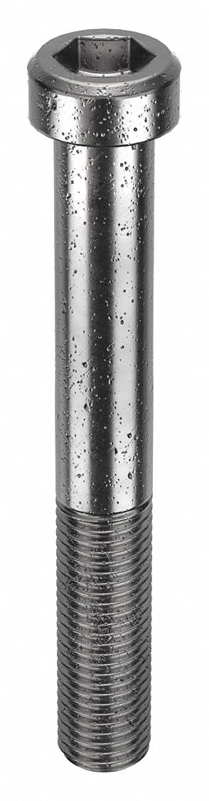 Socket Head Cap Screw: M16x2.00 Thread Size, 120 mm Lg, Low-Profile Std, Black Oxide, 10 PK