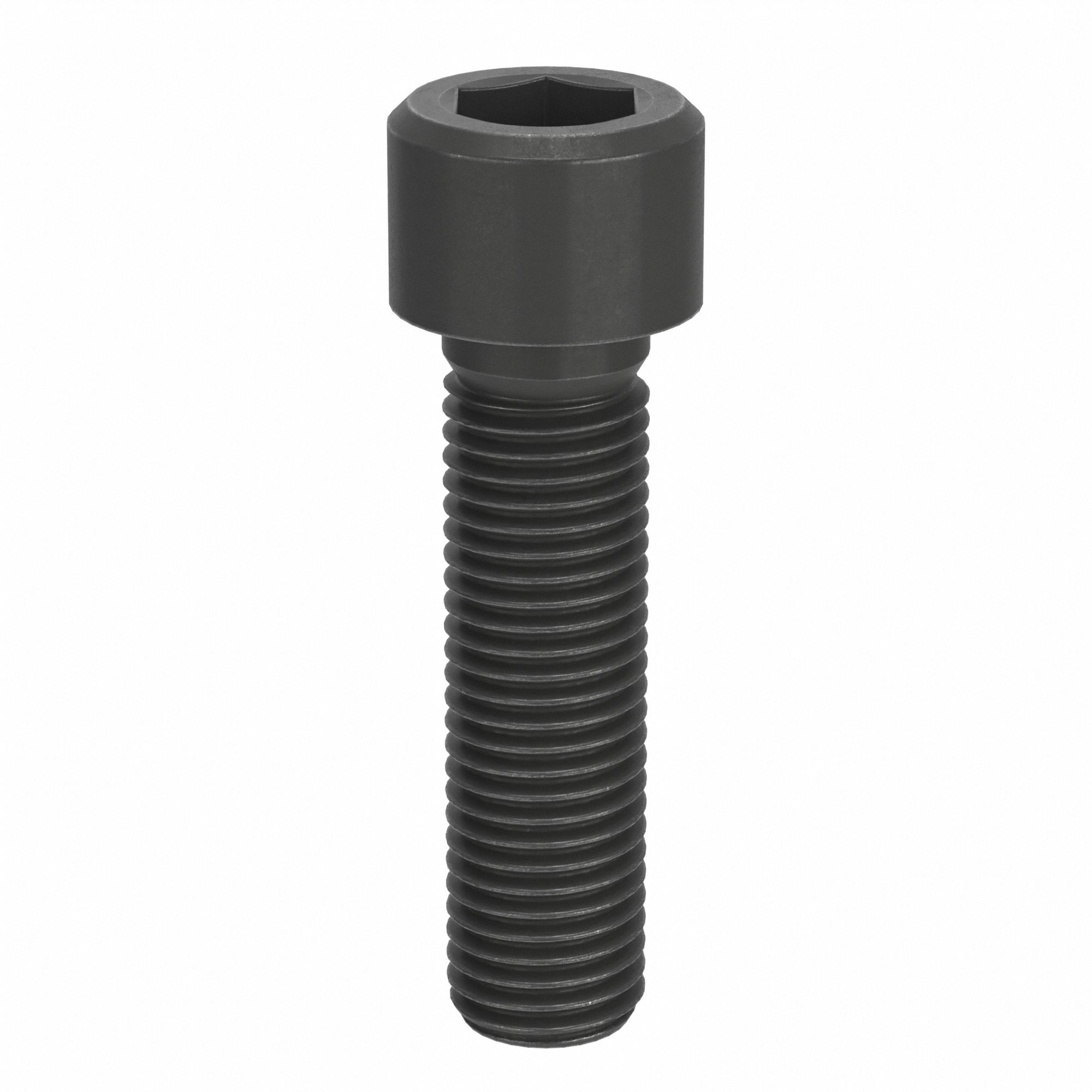Socket Head Cap Screw: M12x1.50 Thread Size, 45 mm Lg, Std, Black Oxide, Alloy Steel, 25 PK