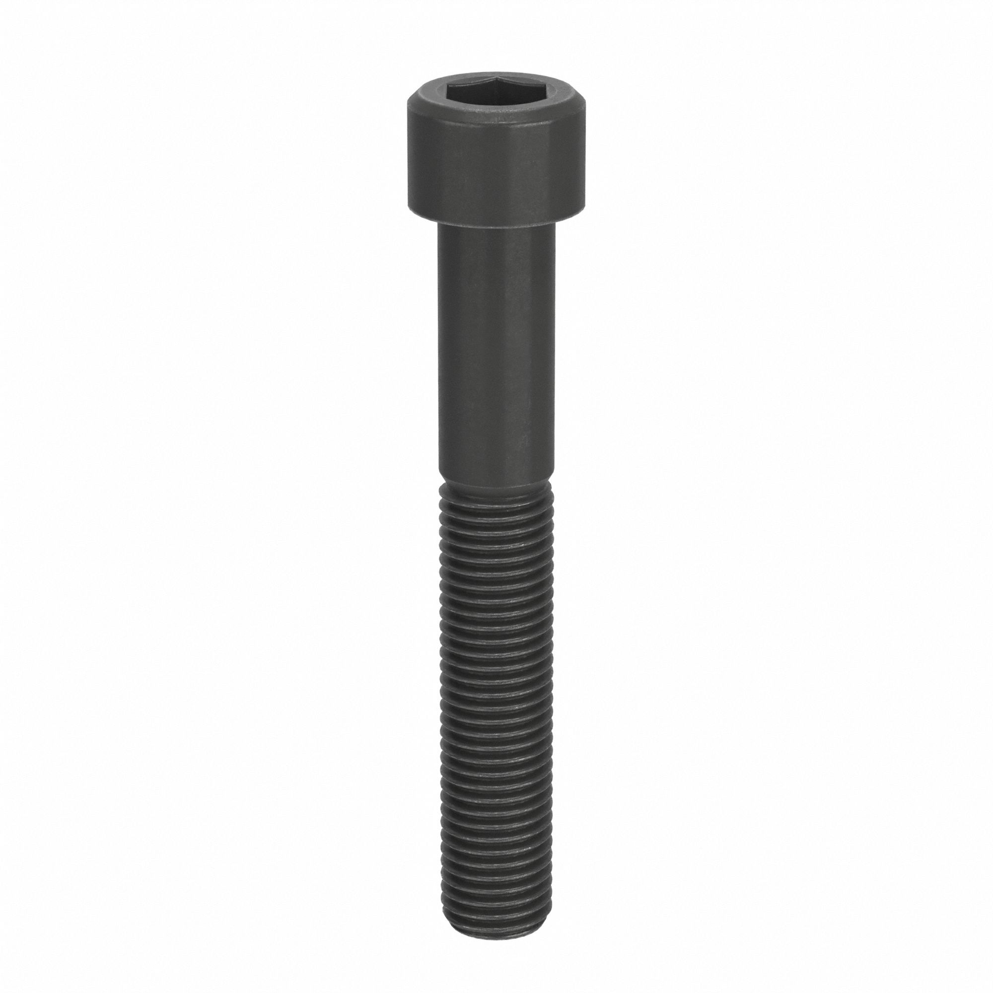 Socket Head Cap Screw: M12x1.50 Thread Size, 80 mm Lg, Std, Black Oxide, Alloy Steel, 10 PK