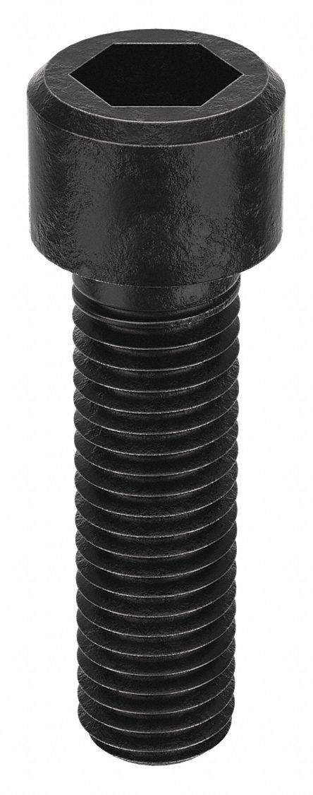 Socket Head Cap Screw: M14x1.50 Thread Size, 50 mm Lg, Std, Black Oxide, Alloy Steel, 10 PK