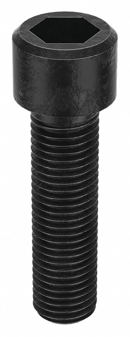 Socket Head Cap Screw: M16x1.50 Thread Size, 60 mm Lg, Std, Black Oxide, Alloy Steel, 10 PK