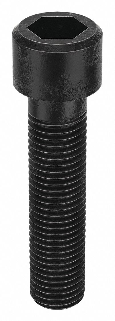 Socket Head Cap Screw: M16x1.50 Thread Size, 70 mm Lg, Std, Black Oxide, Alloy Steel, 10 PK