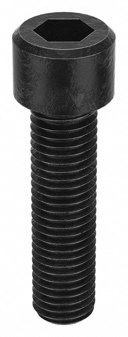 Socket Head Cap Screw: M18x1.50 Thread Size, 70 mm Lg, Std, Black Oxide, Alloy Steel, 5 PK