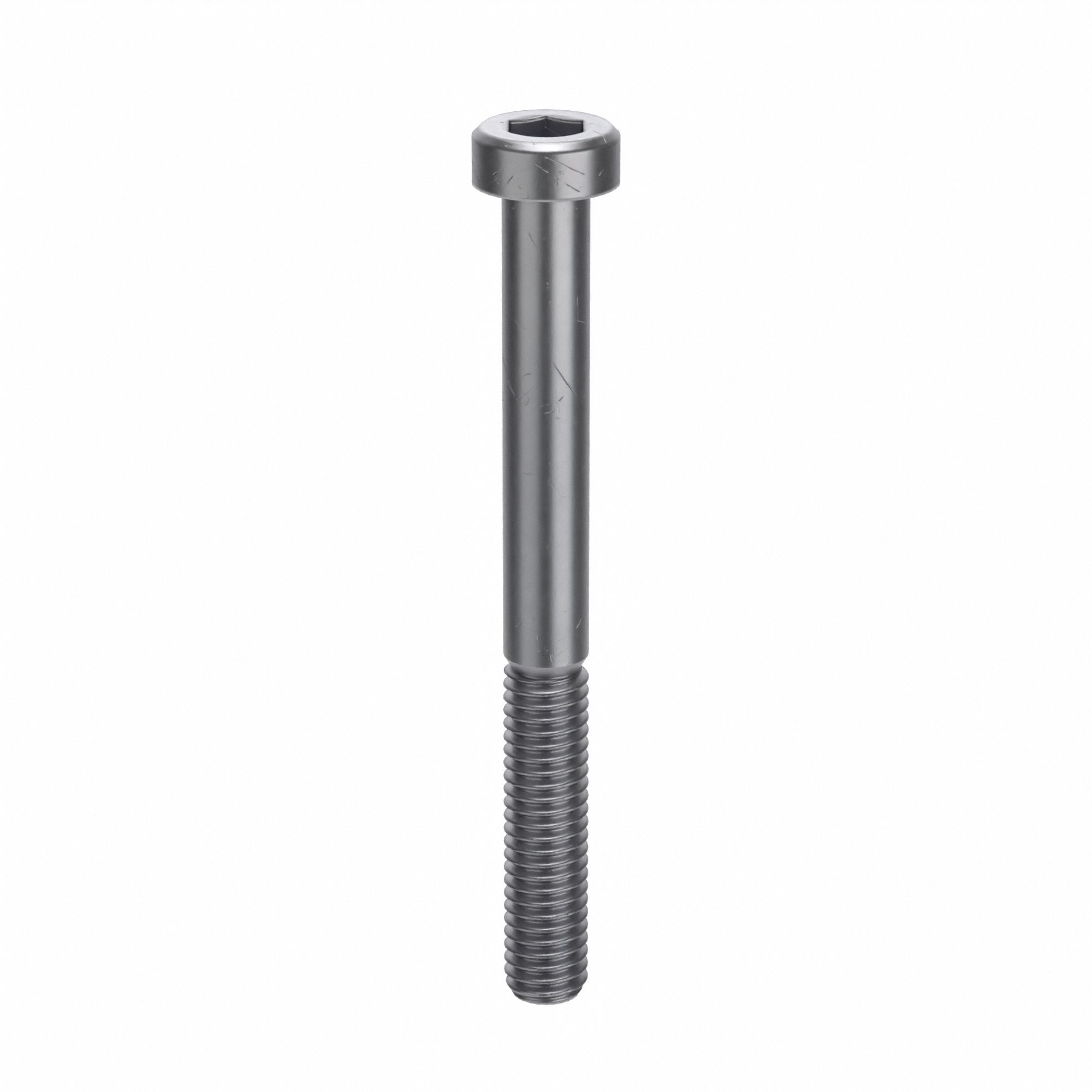 Socket Head Cap Screw: M6x1.00 Thread Size, 60 mm Lg, Low-Profile Std, Black Oxide, 100 PK