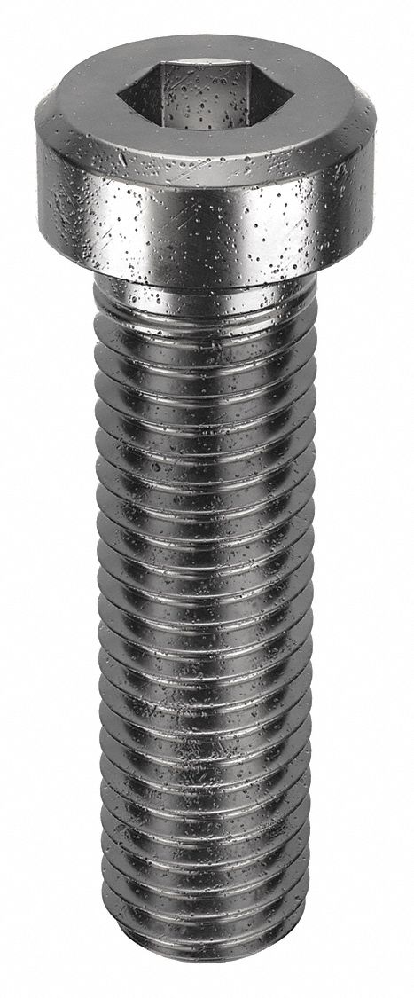 Socket Head Cap Screw: M12x1.75 Thread Size, 45 mm Lg, Low-Profile Std, Black Oxide, 50 PK