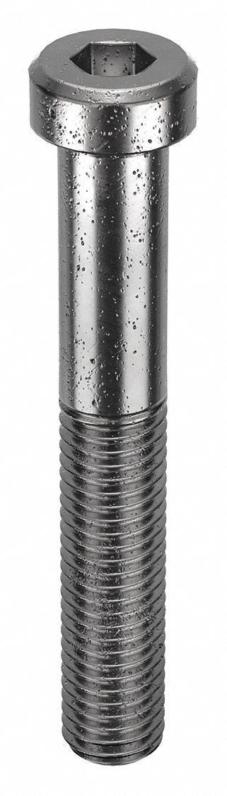 Socket Head Cap Screw: M12x1.75 Thread Size, 80 mm Lg, Low-Profile Std, Black Oxide, 25 PK