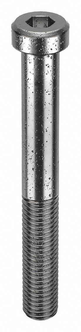 Socket Head Cap Screw: M12x1.75 Thread Size, 100 mm Lg, Low-Profile Std, Black Oxide, 25 PK