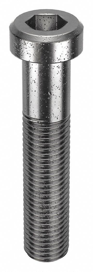 Socket Head Cap Screw: M16x2.00 Thread Size, 80 mm Lg, Low-Profile Std, Black Oxide, 10 PK