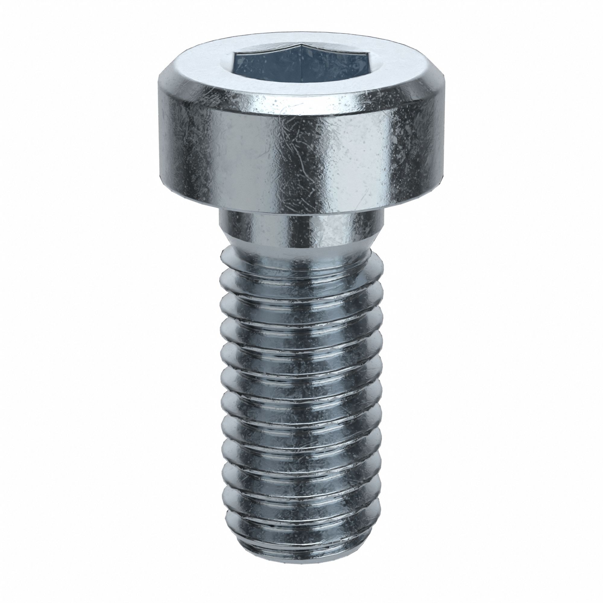 Socket Head Cap Screw: M5x0.80 Thread Size, 12 mm Lg, Low-Profile Std, Zinc Plated, 100 PK
