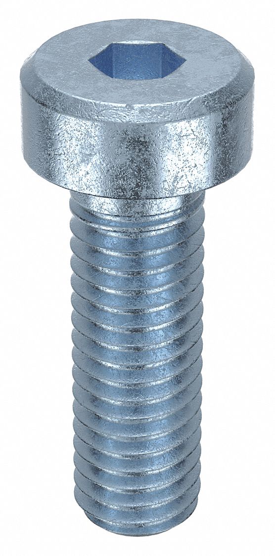 Socket Head Cap Screw: M5x0.80 Thread Size, 16 mm Lg, Low-Profile Std, Zinc Plated, 100 PK