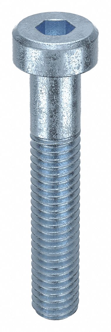 Socket Head Cap Screw: M6x1.00 Thread Size, 35 mm Lg, Low-Profile Std, Zinc Plated, 100 PK