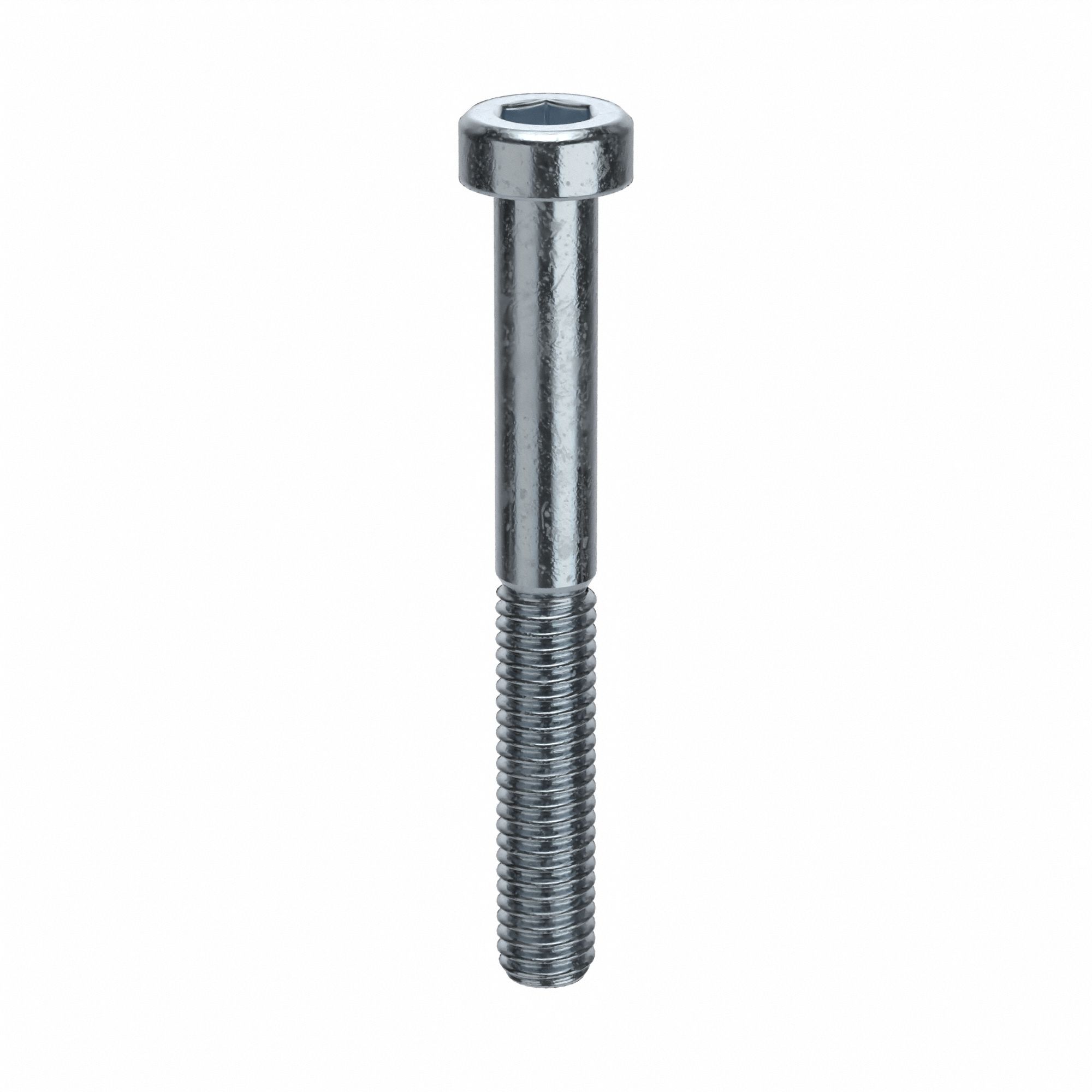 Socket Head Cap Screw: M6x1.00 Thread Size, 50 mm Lg, Low-Profile Std, Zinc Plated, 100 PK