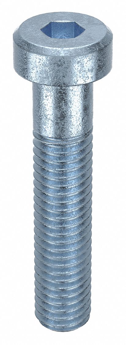 Socket Head Cap Screw: M8x1.25 Thread Size, 40 mm Lg, Low-Profile Std, Zinc Plated, 100 PK