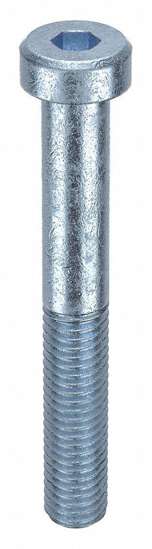 Socket Head Cap Screw: M8x1.25 Thread Size, 60 mm Lg, Low-Profile Std, Zinc Plated, 100 PK