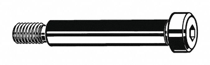 GRAINGER APPROVED 5MA46 Shoulder Screw,1/4"X1/4",10-24