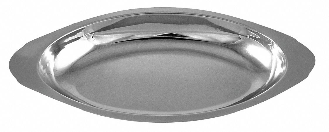 Oval Au-Gratin: 15 oz Capacity, 1 1/4 in Overall Dp, 5 3/4 in Overall Wd, 10 1/2 in Overall Lg