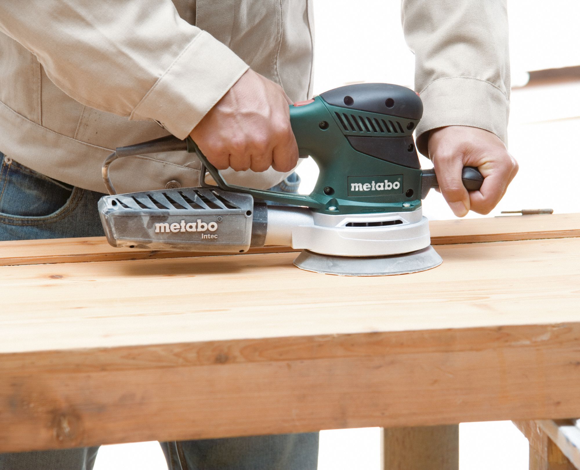 METABO Random Orbital Sander, Corded, HookandLoop, 6 in Pad Size, 3.4