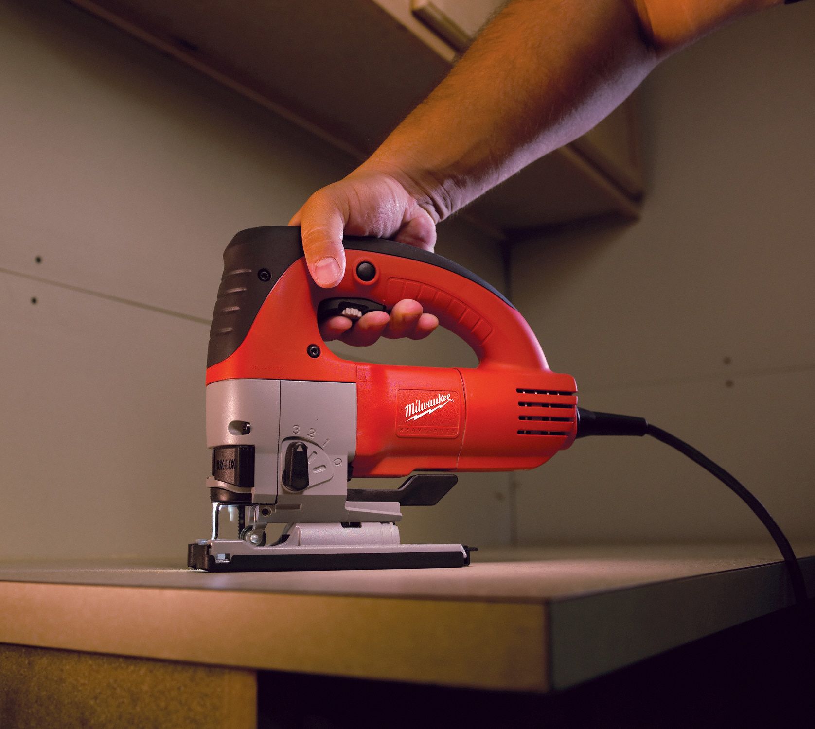 MILWAUKEE Jig Saw 6.5 A Current, Orbital, 3,000 Max. Strokes per