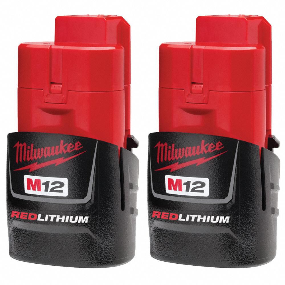Battery: M12™, 1.5 Ah, 2 Batteries Included, 12V DC, 2 PK
