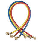 HOSE SET, PLUS II, RUBBER/BRASS, 48 IN, ¼ IN, 800/4000 PSI, 45 ° , BLUE/YELLOW/RED