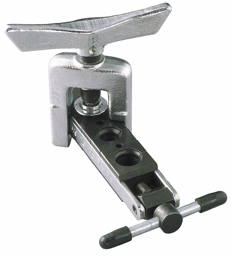 FLARING AND BURNISHING TOOL, SINGLE 45 ° , ALUMINUM/BRASS/COPPER, STEEL, SWIVEL