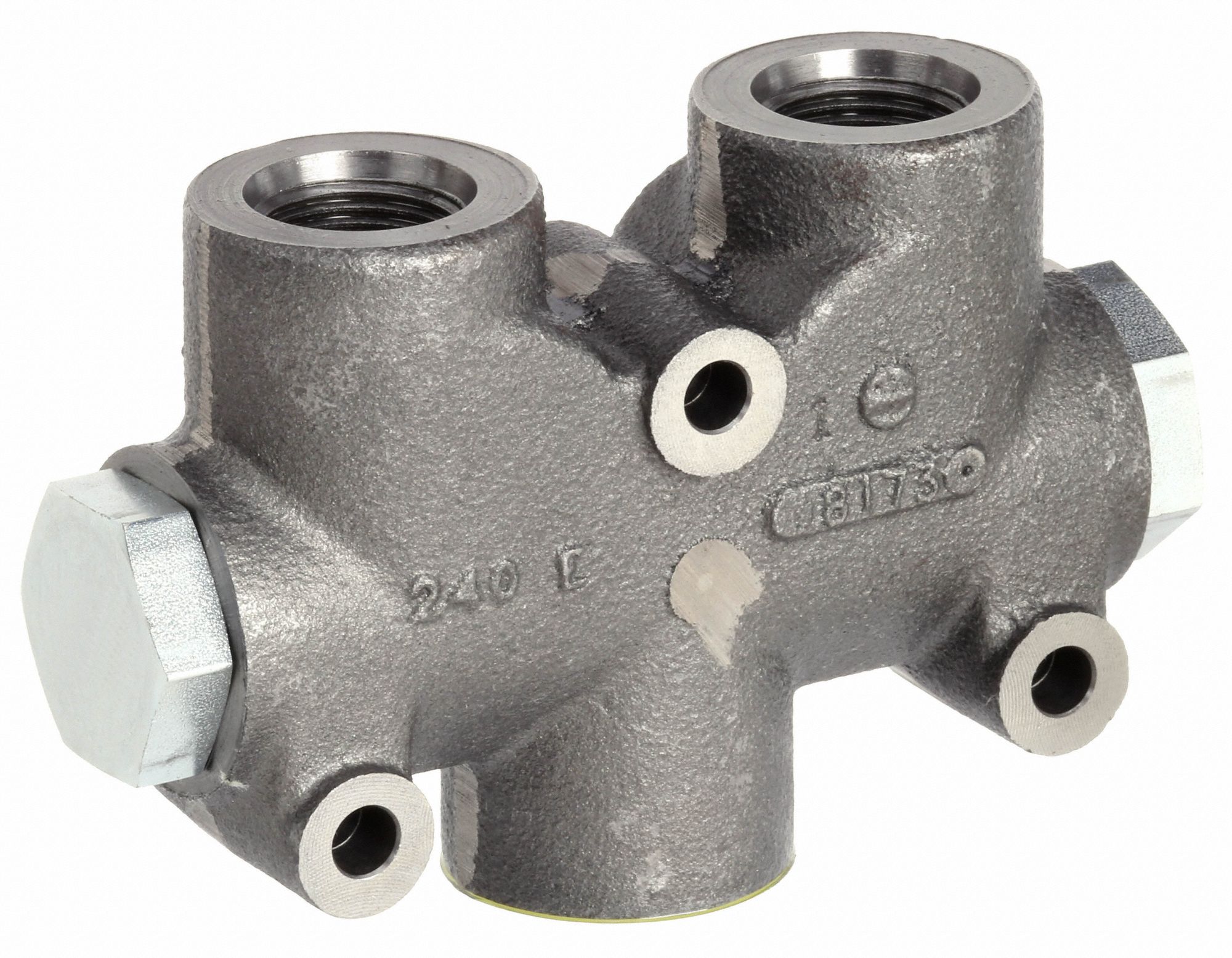 PARKER GRESEN Hydraulic Flow Divider Cast Iron, 5.51 in Lg, 1.87 in Wd