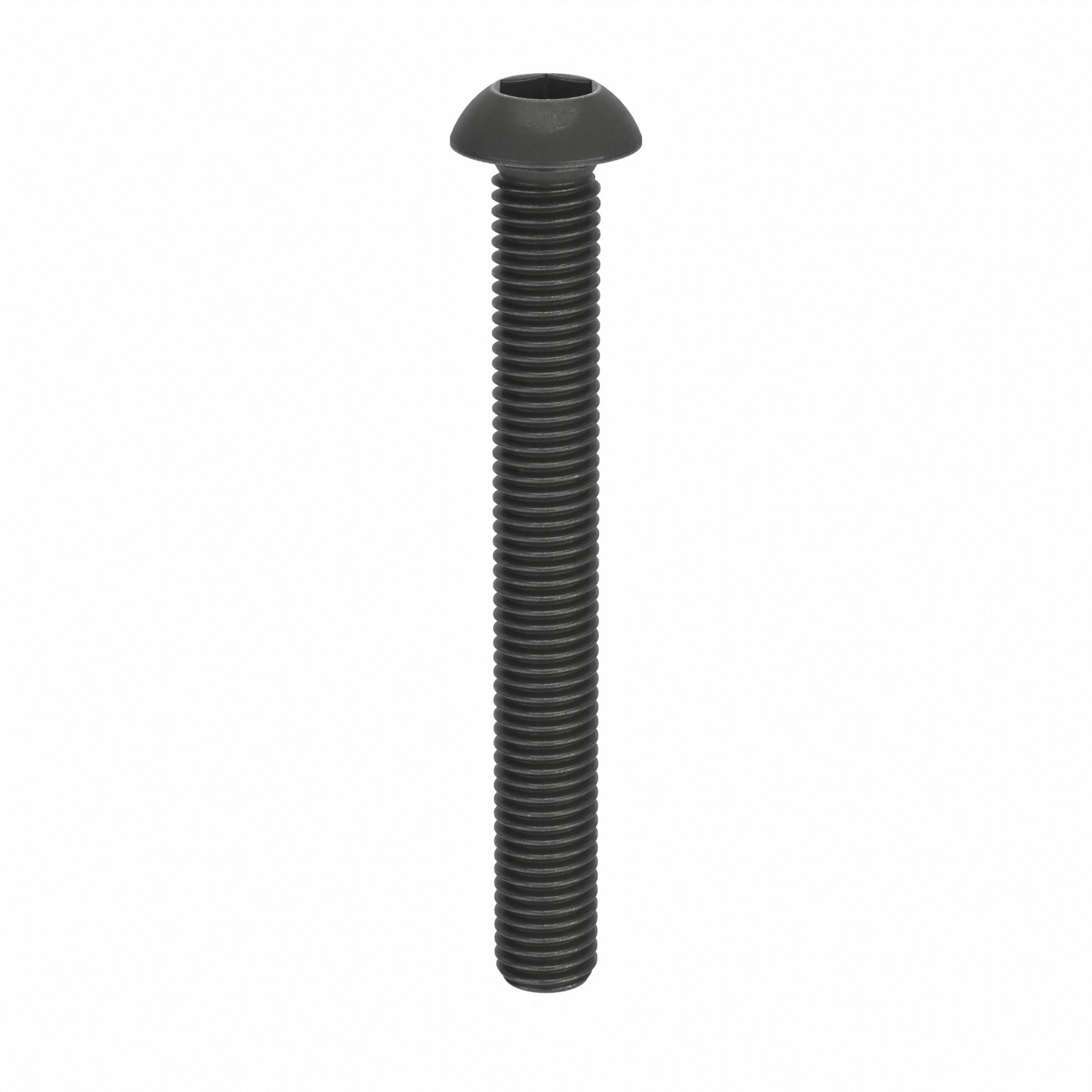 Socket Head Cap Screw: M12x1.75 Thread Size, 100 mm Lg, Button, Black Oxide, Alloy Steel, 25 PK