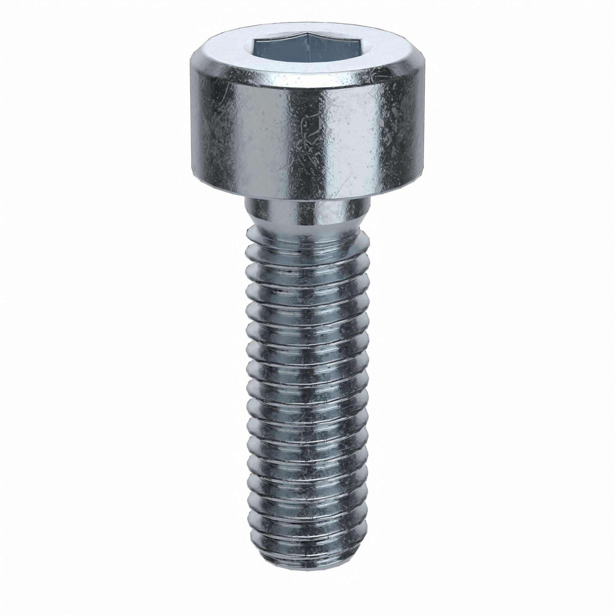 Socket Head Cap Screw: M3x0.50 Thread Size, 10 mm Lg, Std, Zinc Plated, Alloy Steel, 100 PK
