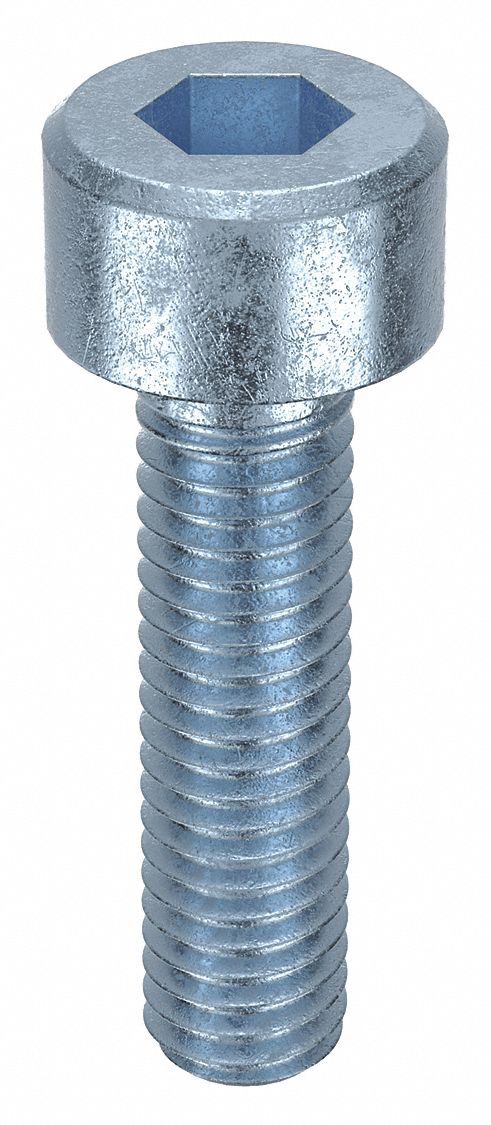 Socket Head Cap Screw: M3x0.50 Thread Size, 12 mm Lg, Std, Zinc Plated, Alloy Steel, 100 PK