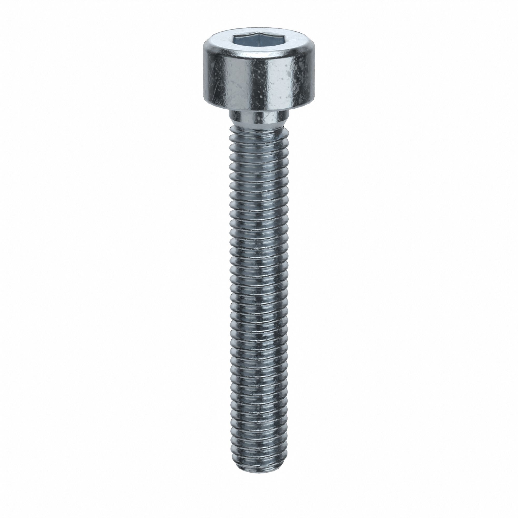 Socket Head Cap Screw: M3x0.50 Thread Size, 20 mm Lg, Std, Zinc Plated, Alloy Steel, 100 PK