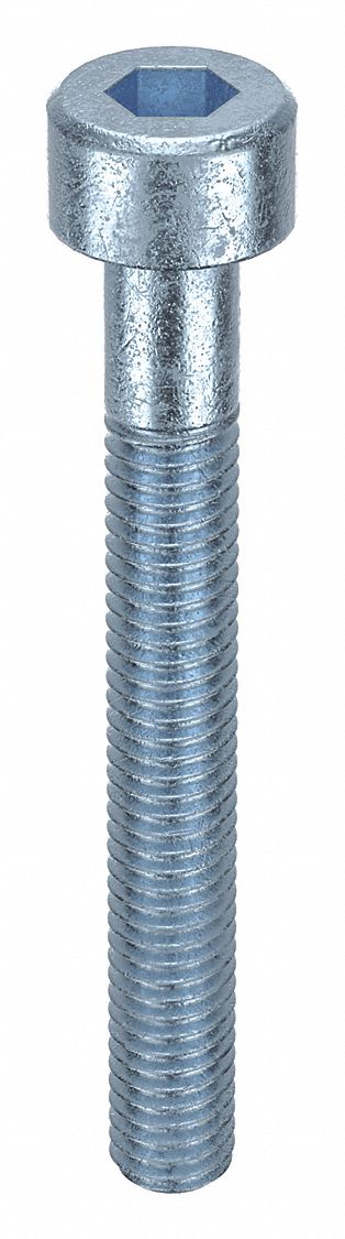 Socket Head Cap Screw: M3x0.50 Thread Size, 25 mm Lg, Std, Zinc Plated, Alloy Steel, 100 PK