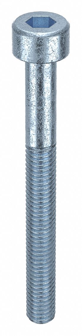 Socket Head Cap Screw: M3x0.50 Thread Size, 30 mm Lg, Std, Zinc Plated, Alloy Steel, 100 PK