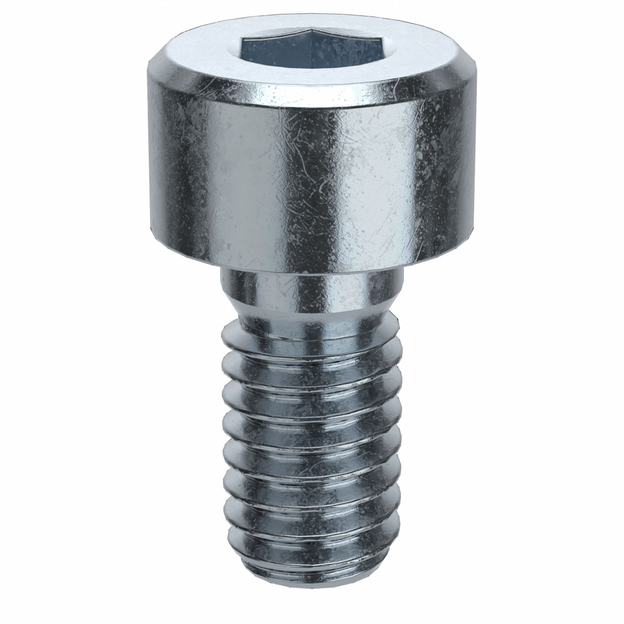 Socket Head Cap Screw: M4x0.70 Thread Size, 8 mm Lg, Std, Zinc Plated, Alloy Steel, 100 PK