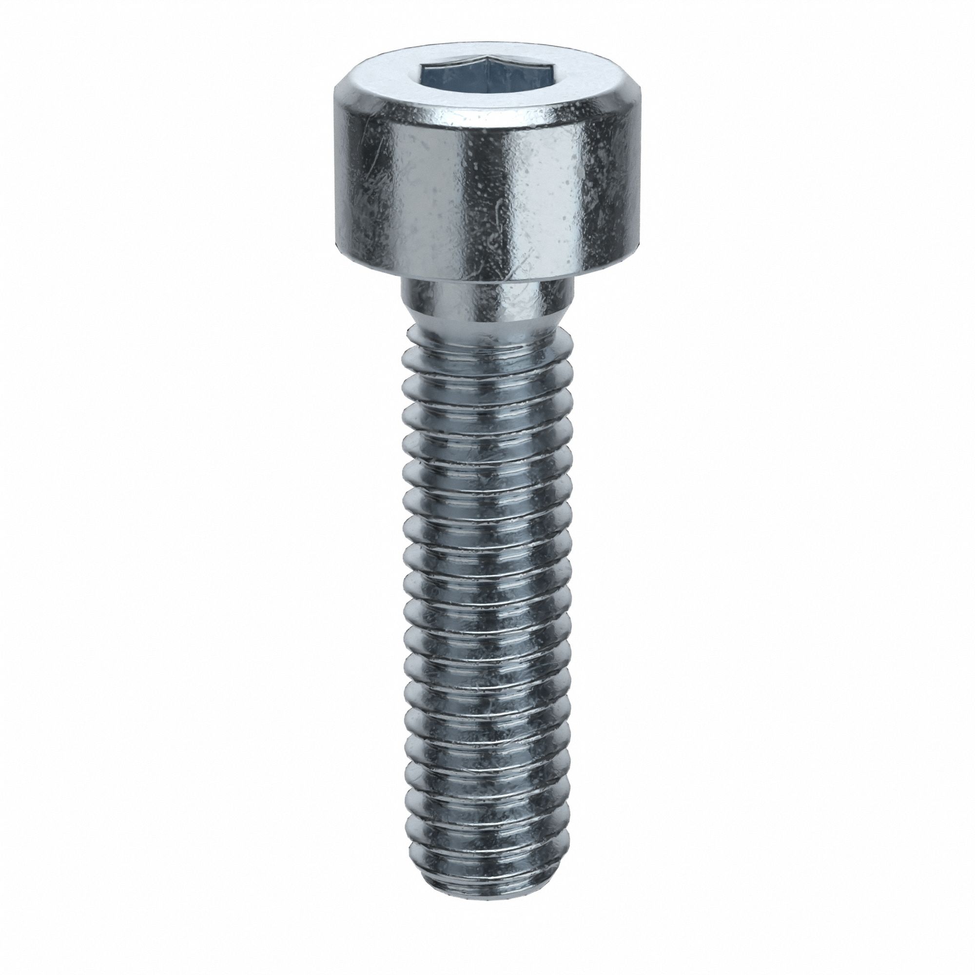 Socket Head Cap Screw: M4x0.70 Thread Size, 16 mm Lg, Std, Zinc Plated, Alloy Steel, 100 PK