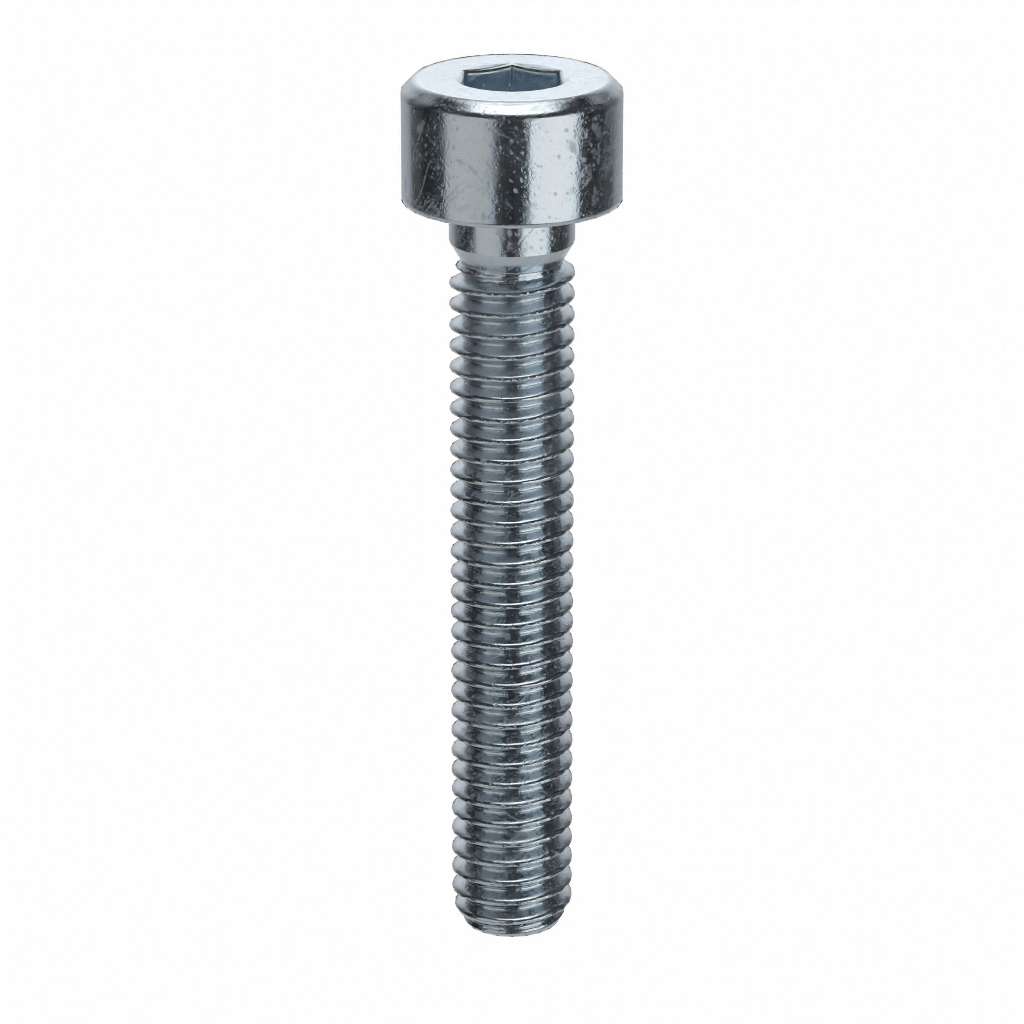 Socket Head Cap Screw: M4x0.70 Thread Size, 25 mm Lg, Std, Zinc Plated, Alloy Steel, 100 PK