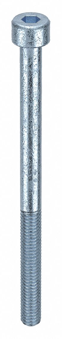 Socket Head Cap Screw: M4x0.70 Thread Size, 60 mm Lg, Std, Zinc Plated, Alloy Steel, 100 PK