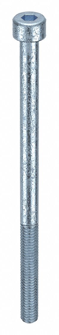 Socket Head Cap Screw: M4x0.70 Thread Size, 70 mm Lg, Std, Zinc Plated, Alloy Steel, 100 PK