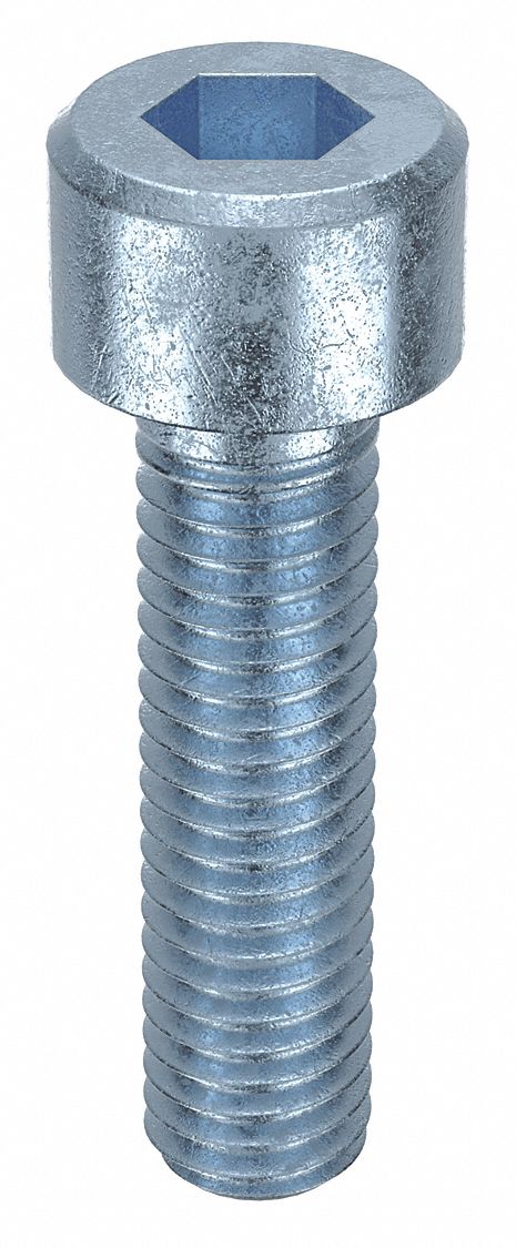 Socket Head Cap Screw: M5x0.80 Thread Size, 20 mm Lg, Std, Zinc Plated, Alloy Steel, 100 PK