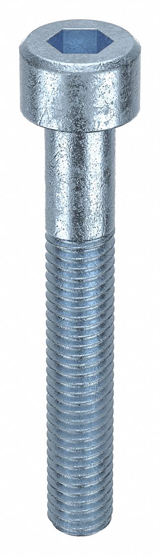 Socket Head Cap Screw: M5x0.80 Thread Size, 35 mm Lg, Std, Zinc Plated, Alloy Steel, 100 PK