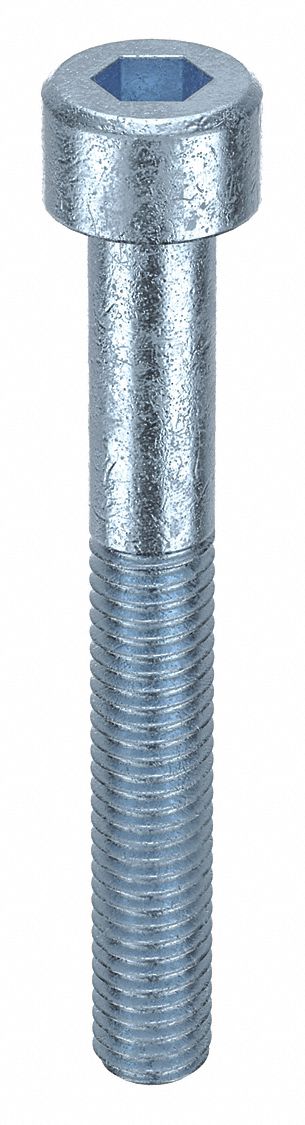 Socket Head Cap Screw: M5x0.80 Thread Size, 40 mm Lg, Std, Zinc Plated, Alloy Steel, 100 PK