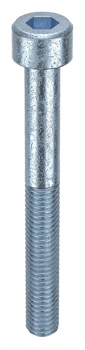 Socket Head Cap Screw: M5x0.80 Thread Size, 45 mm Lg, Std, Zinc Plated, Alloy Steel, 100 PK