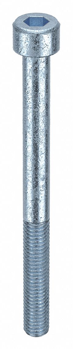 Socket Head Cap Screw: M5x0.80 Thread Size, 60 mm Lg, Std, Zinc Plated, Alloy Steel, 100 PK