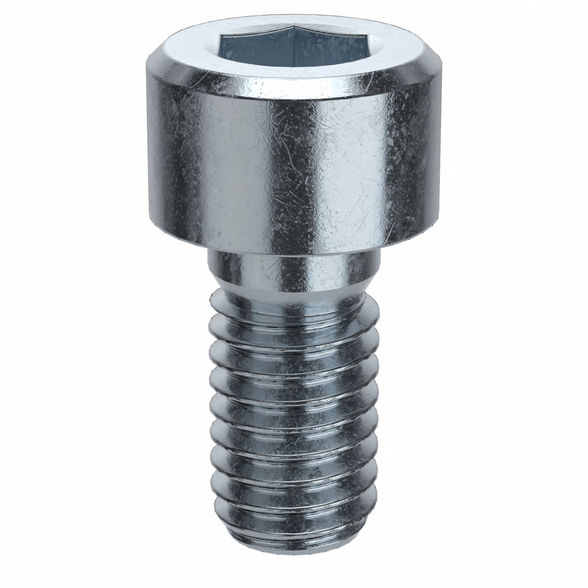 Socket Head Cap Screw: M6x1.00 Thread Size, 12 mm Lg, Std, Zinc Plated, Alloy Steel, 100 PK